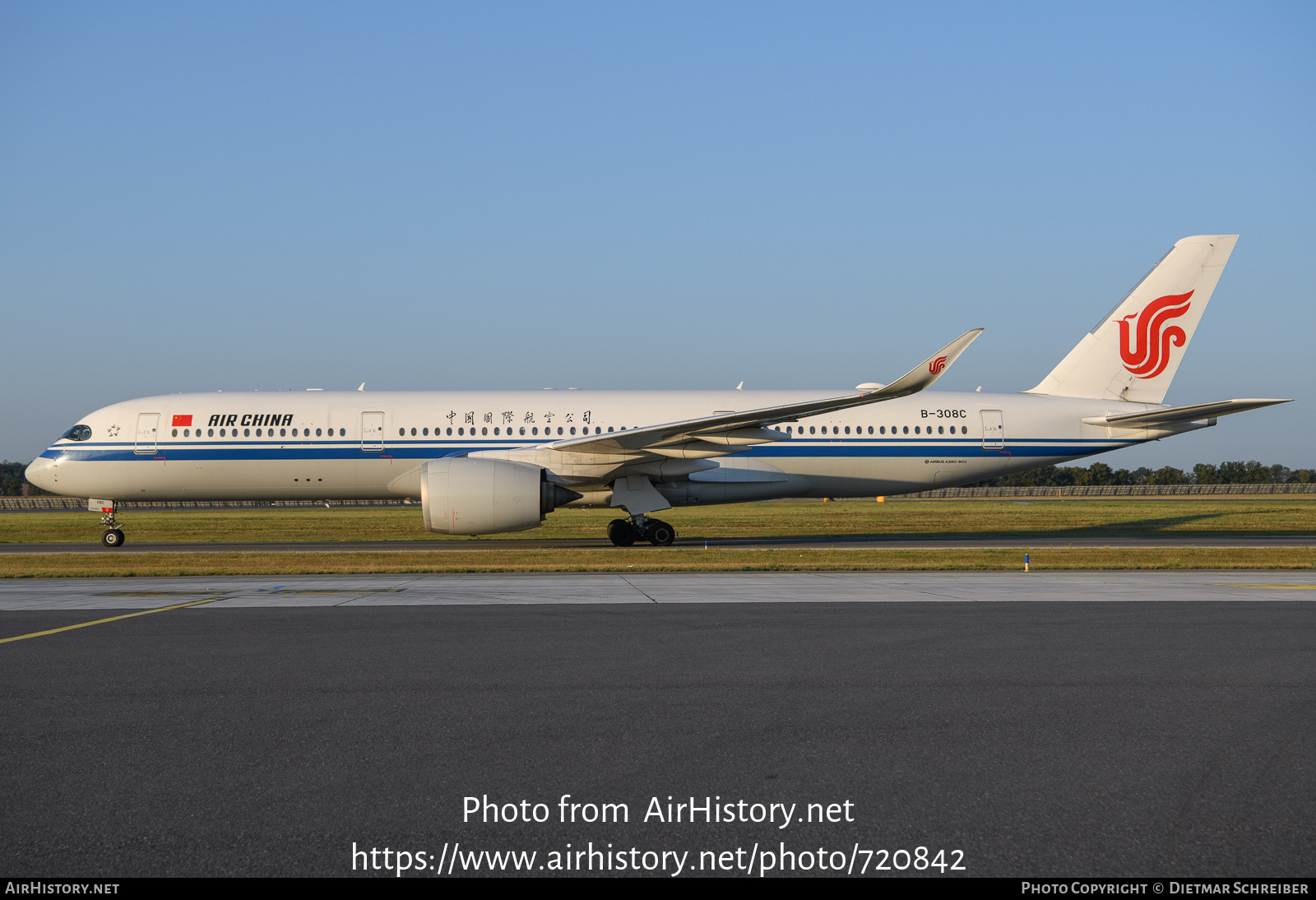 Aircraft Photo of B-308C | Airbus A350-941 | Air China | AirHistory.net #720842