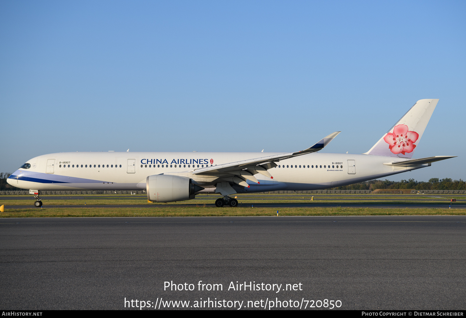 Aircraft Photo of B-18907 | Airbus A350-941 | China Airlines | AirHistory.net #720850