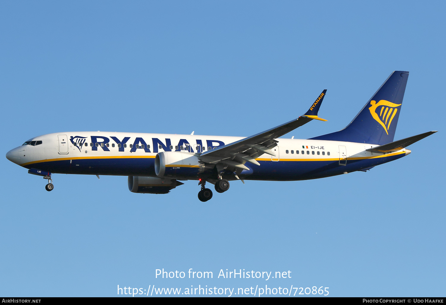 Aircraft Photo of EI-IJE | Boeing 737-8200 Max 200 | Ryanair | AirHistory.net #720865