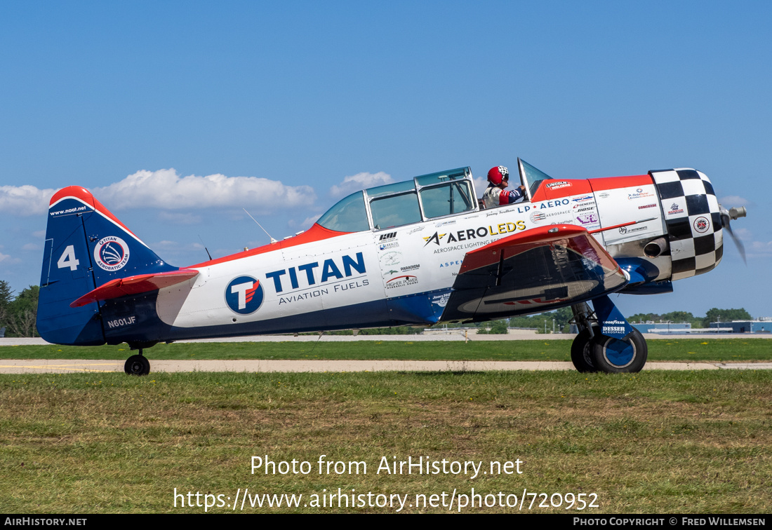 Aircraft Photo of N601JF | North American AT-6C Harvard IIA | Titan Aerobatic Team | AirHistory.net #720952