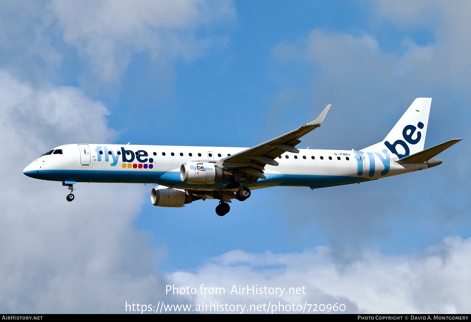 Aircraft Photo of G-FBEI | Embraer 195LR (ERJ-190-200LR) | Flybe | AirHistory.net #720960