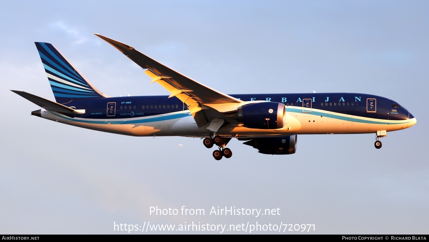 Aircraft Photo of VP-BBS | Boeing 787-8 Dreamliner | Azerbaijan Airlines - AZAL - AHY | AirHistory.net #720971