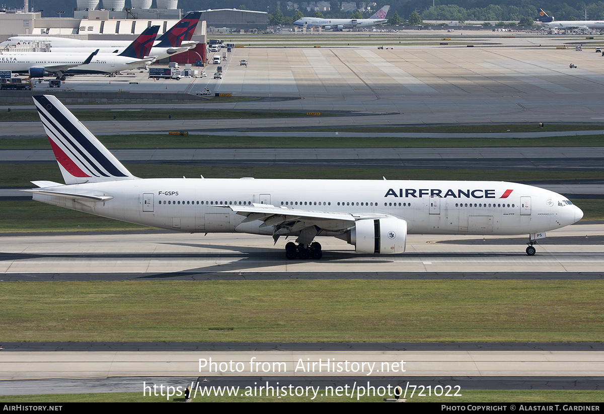 Aircraft Photo of F-GSPS | Boeing 777-228/ER | Air France | AirHistory.net #721022