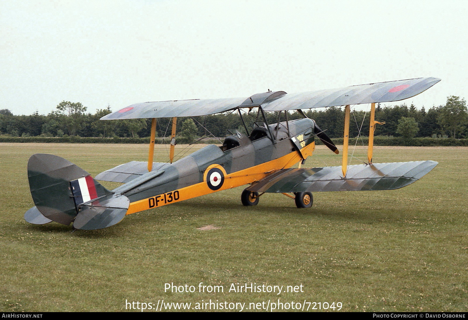 Aircraft Photo of G-BACK / DF-130 | De Havilland D.H. 82A Tiger Moth II | UK - Air Force | AirHistory.net #721049