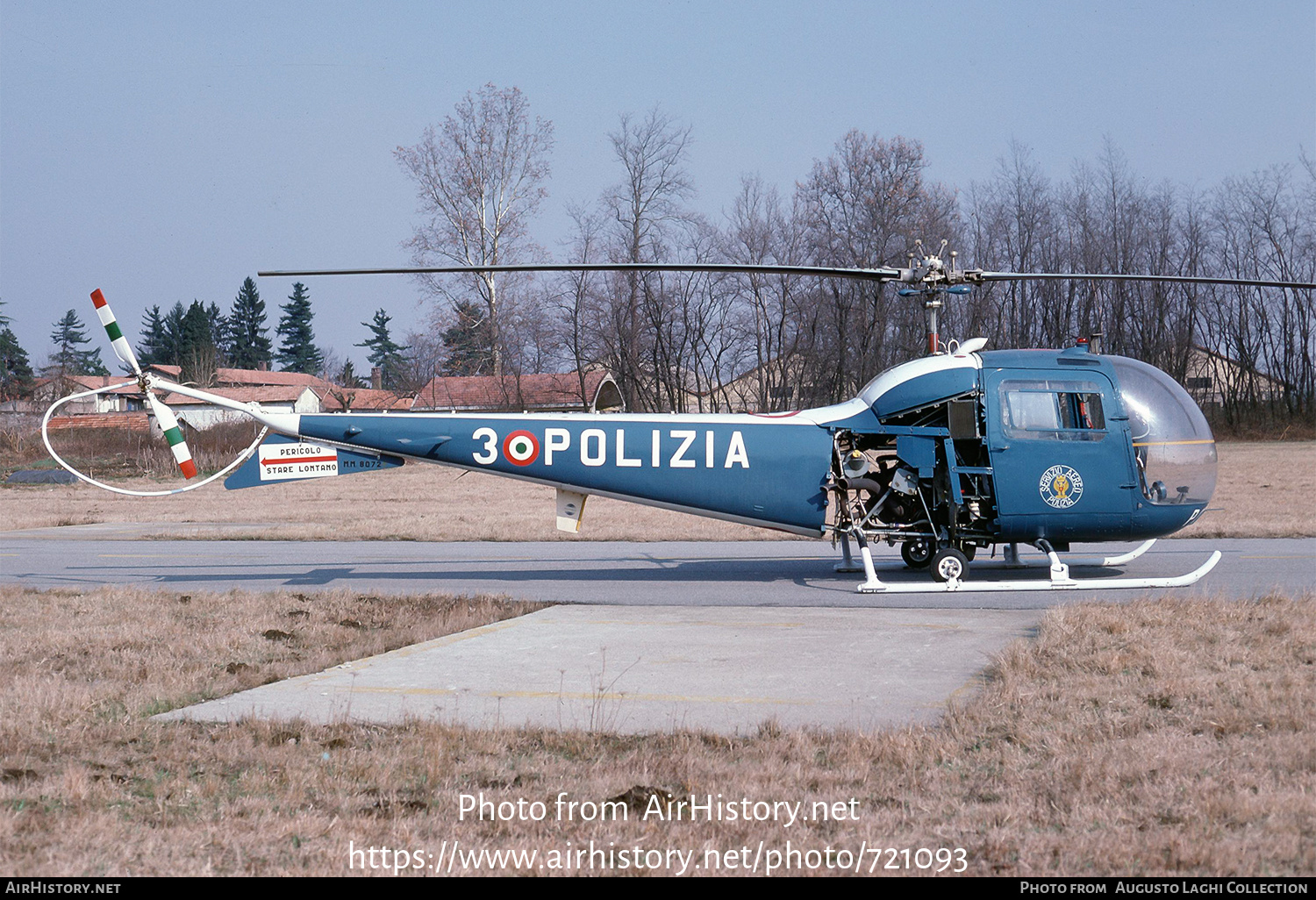 Aircraft Photo of MM80728 | Agusta AB-47J-3 Ranger | Italy - Polizia | AirHistory.net #721093