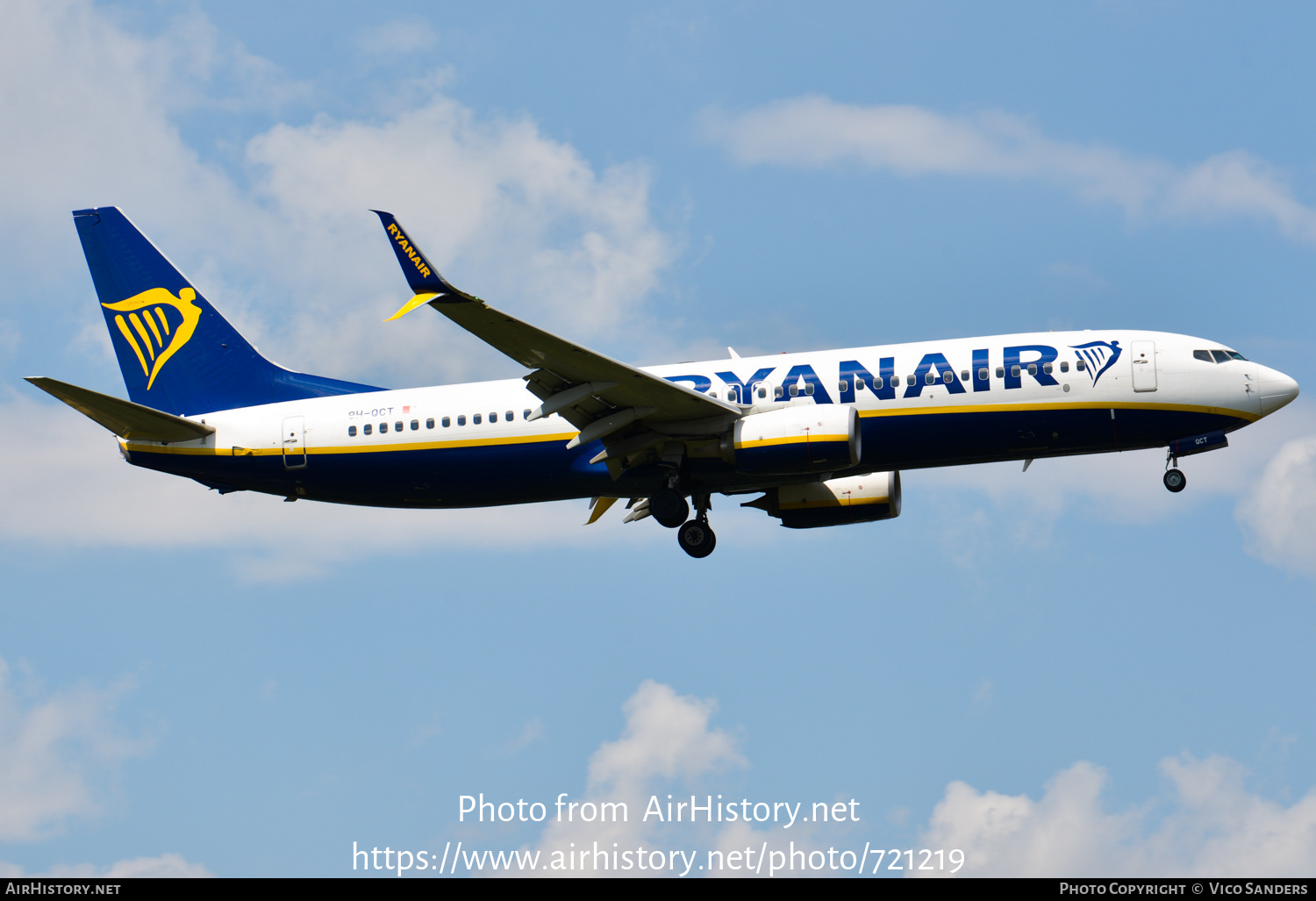 Aircraft Photo of 9H-QCT | Boeing 737-8AS | Ryanair | AirHistory.net #721219