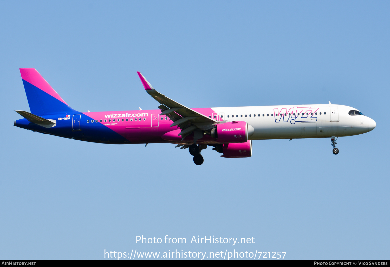 Aircraft Photo of 9H-WDG | Airbus A321-271NX | Wizz Air | AirHistory.net #721257