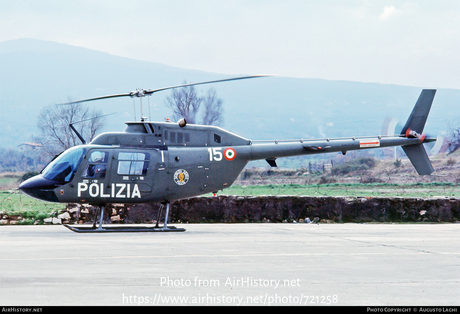 Aircraft Photo of MM80733 | Agusta AB-206A-1 JetRanger | Italy - Polizia | AirHistory.net #721258