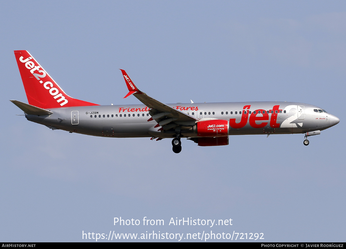 Aircraft Photo of G-JZBM | Boeing 737-800 | Jet2 | AirHistory.net #721292