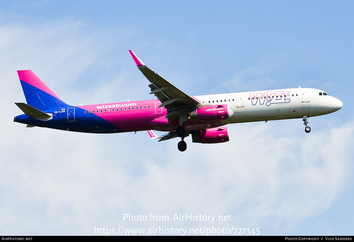 Aircraft Photo of HA-LXG | Airbus A321-231 | Wizz Air | AirHistory.net #721345