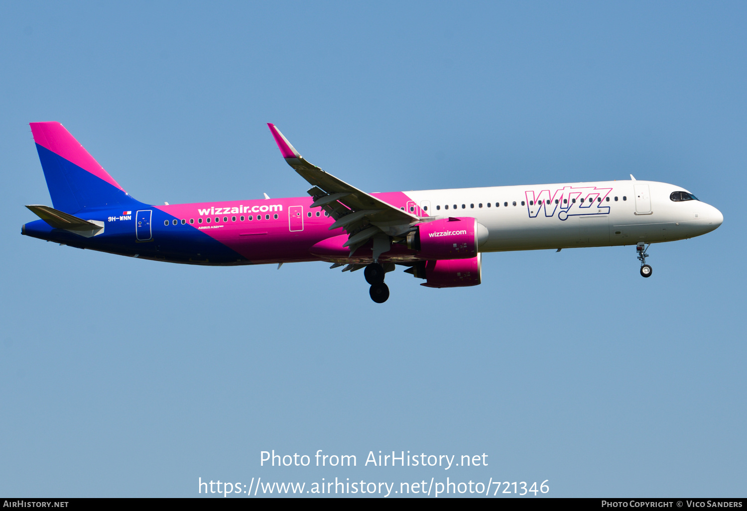 Aircraft Photo of 9H-WNN | Airbus A321-271NX | Wizz Air | AirHistory.net #721346