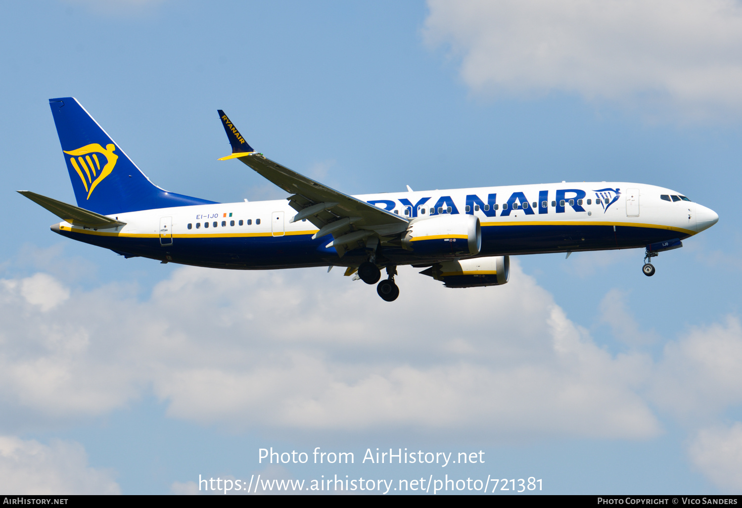 Aircraft Photo of EI-IJO | Boeing 737-8200 Max 200 | Ryanair | AirHistory.net #721381