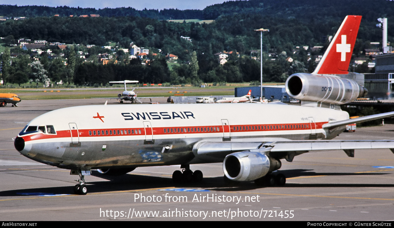 Aircraft Photo of HB-IHE | McDonnell Douglas DC-10-30 | Swissair | AirHistory.net #721455