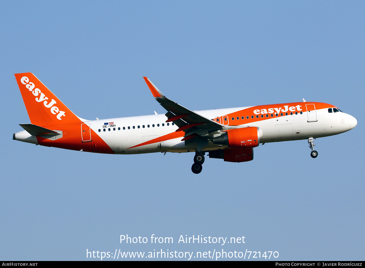 Aircraft Photo of OE-INH | Airbus A320-214 | EasyJet | AirHistory.net #721470