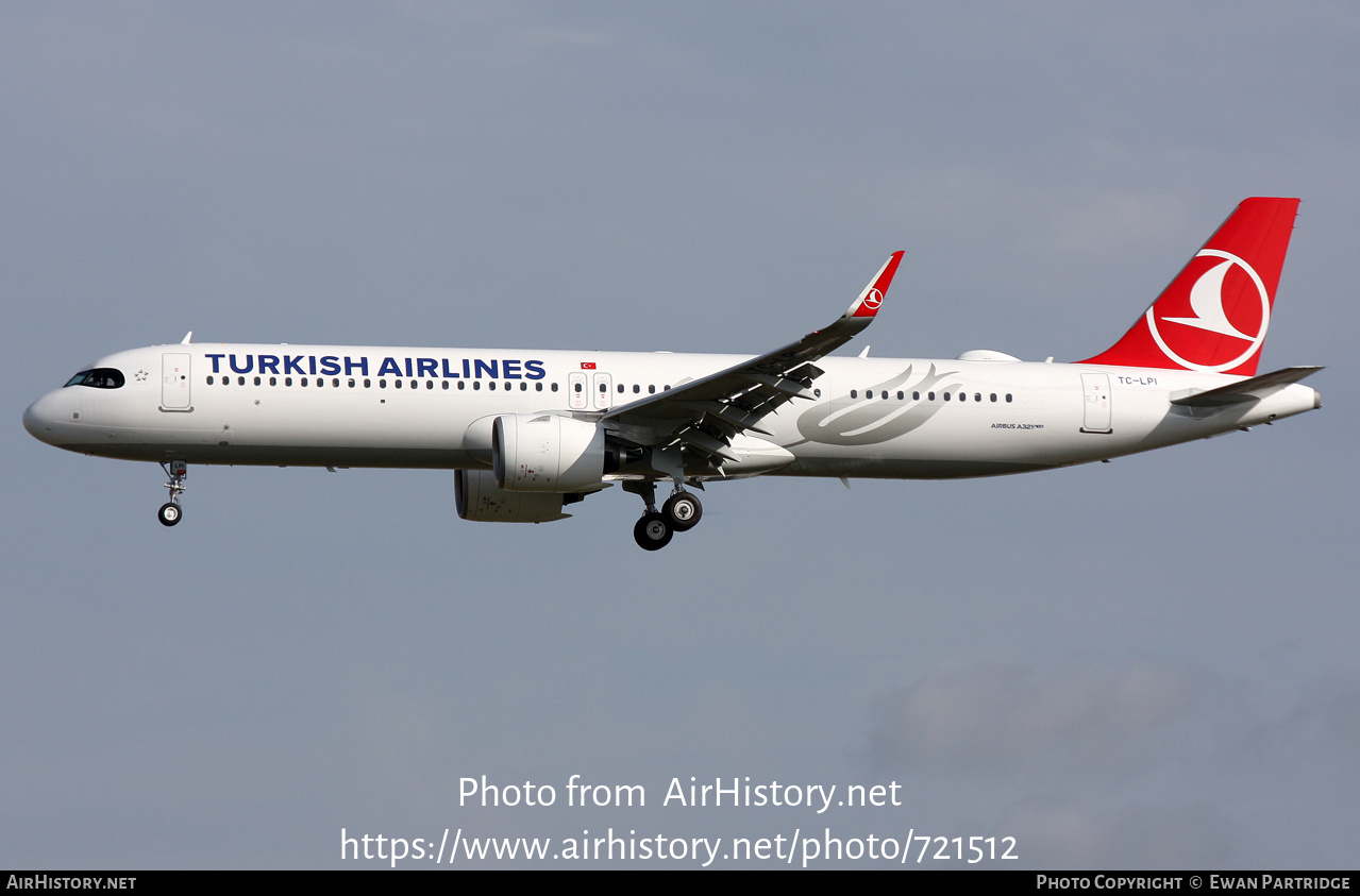 Aircraft Photo of TC-LPI | Airbus A320-271NX | Turkish Airlines | AirHistory.net #721512