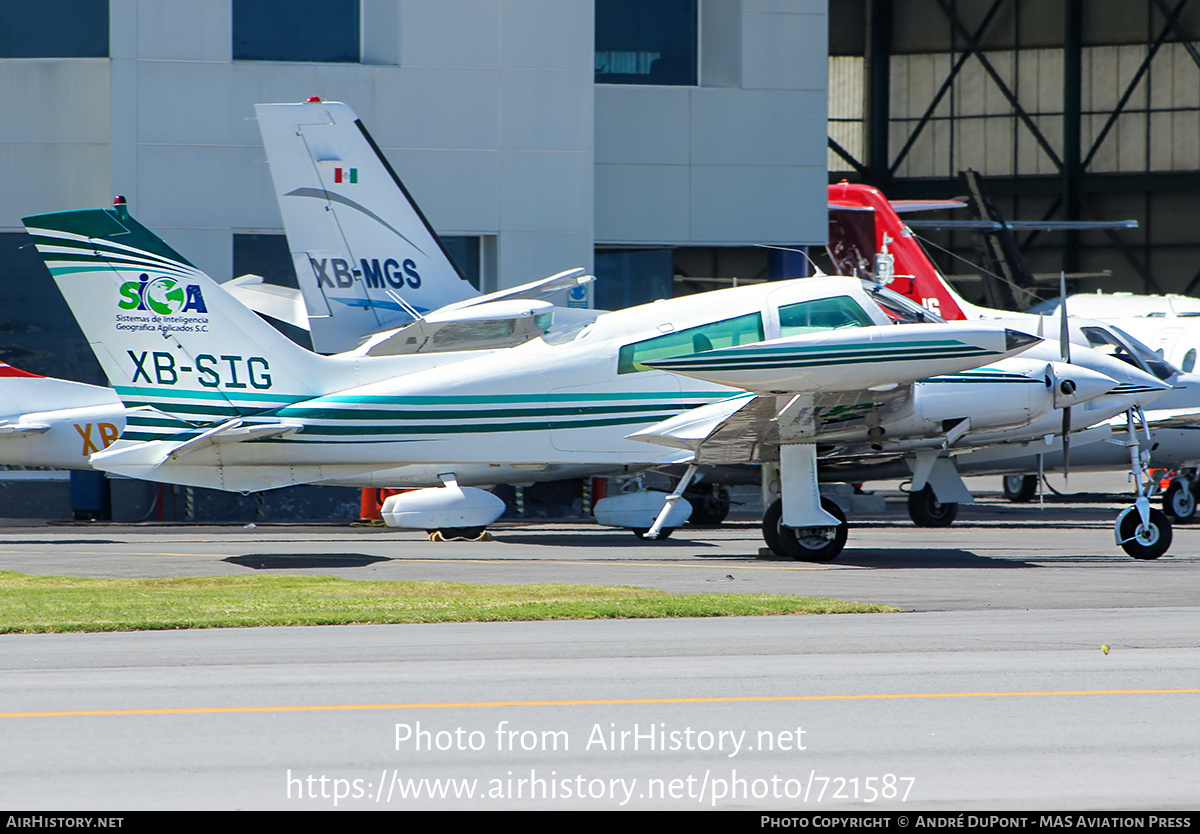 Aircraft Photo of XB-SIG | Cessna 310Q | SIGA - Sistema de Inteligencia Geográfica Aplicados | AirHistory.net #721587