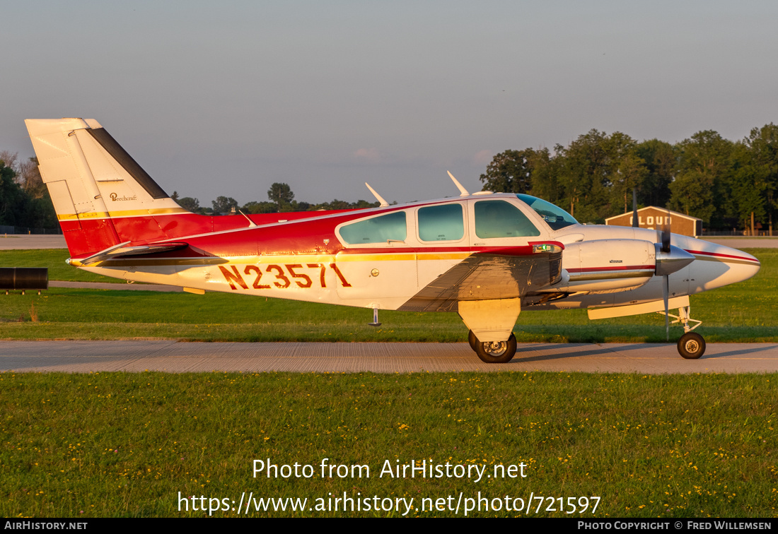 Aircraft Photo of N23571 | Beech E55 Baron | AirHistory.net #721597