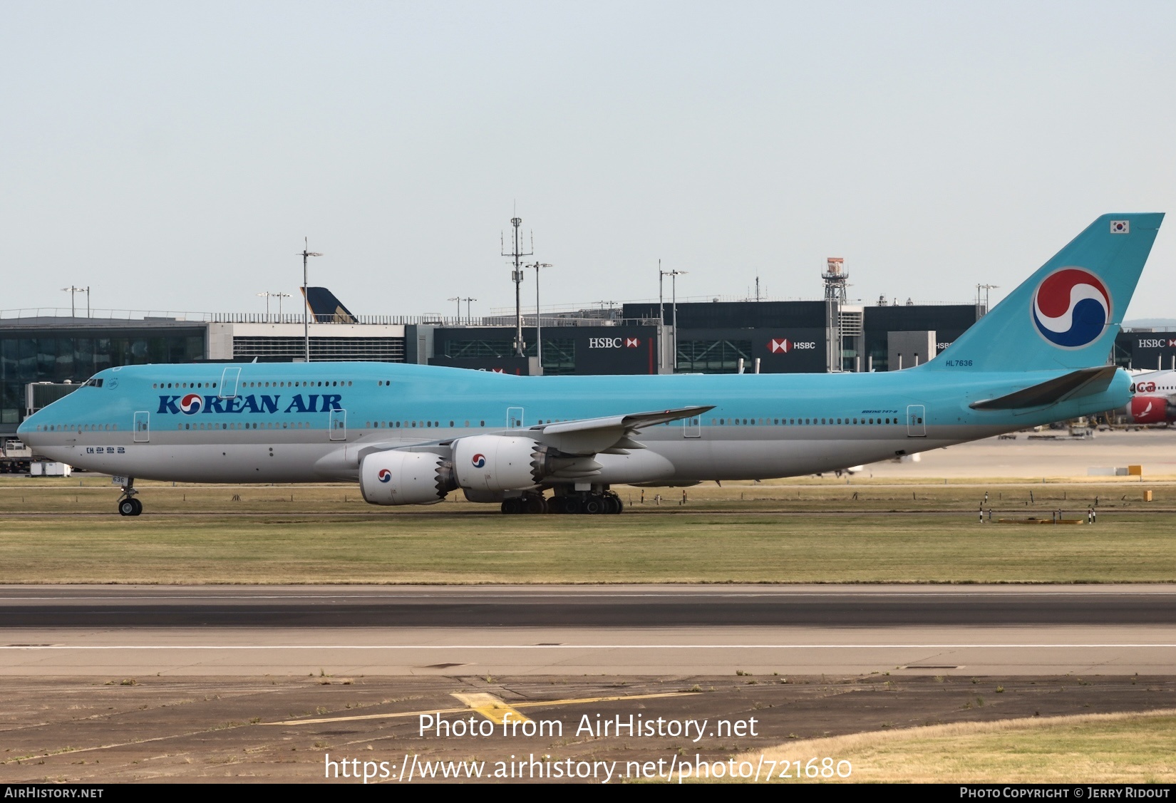 Aircraft Photo of HL7636 | Boeing 747-8B5 | Korean Air | AirHistory.net #721680