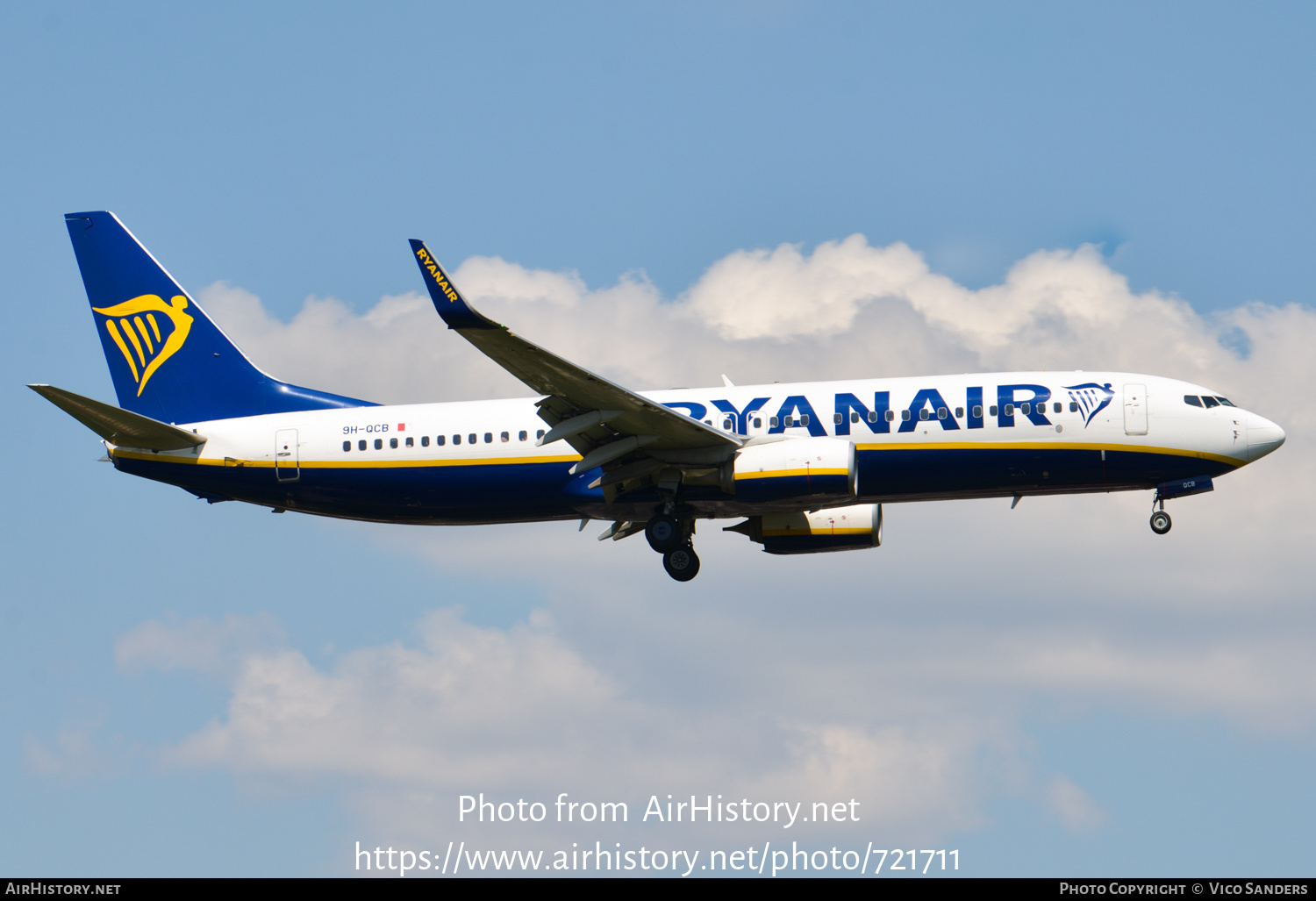 Aircraft Photo of 9H-QCB | Boeing 737-8AS | Ryanair | AirHistory.net #721711