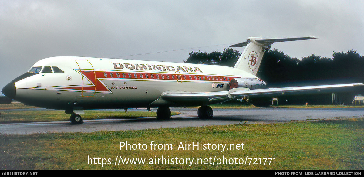 Aircraft Photo of G-AVGP | BAC 111-408EF One-Eleven | Dominicana | AirHistory.net #721771