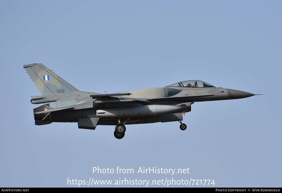 Aircraft Photo of 002 | Lockheed Martin F-16C Fighting Falcon | Greece - Air Force | AirHistory.net #721774