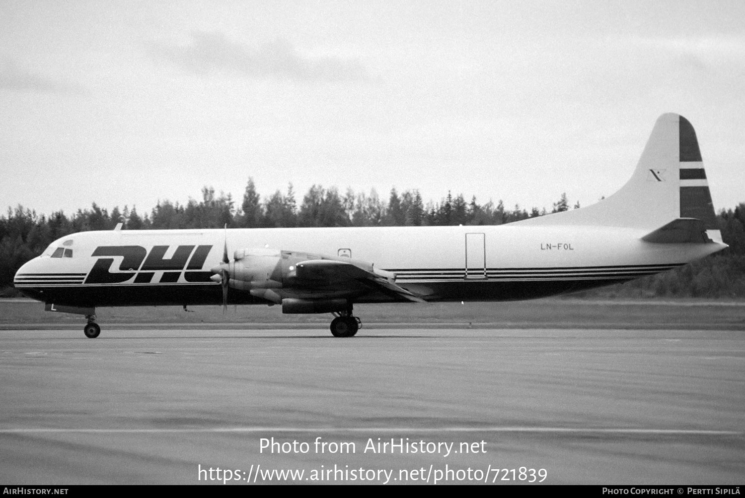 Aircraft Photo of LN-FOL | Lockheed L-188A(F) Electra | DHL Worldwide Express | AirHistory.net #721839