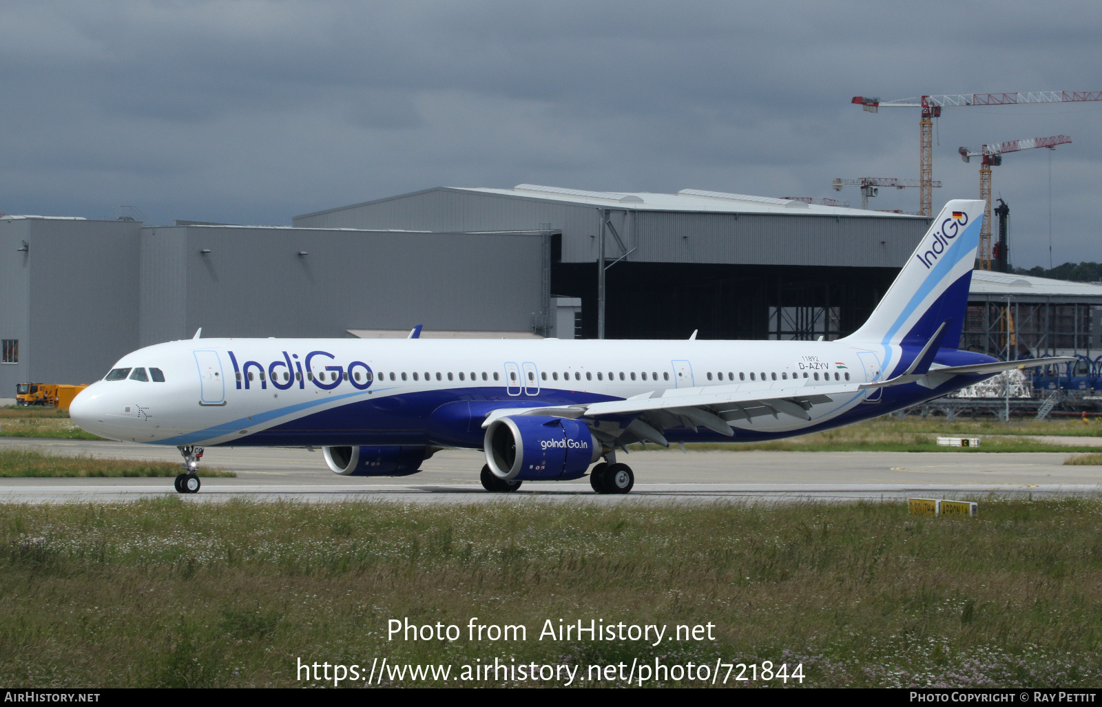 Aircraft Photo of D-AZYV | Airbus A321-251NX | IndiGo | AirHistory.net #721844