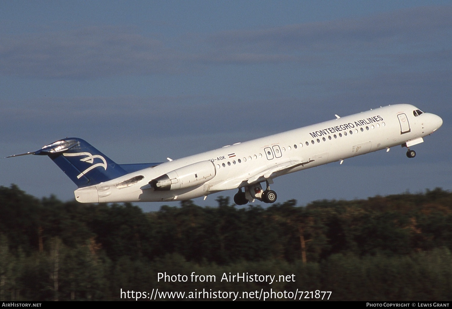 Aircraft Photo of YU-AOK | Fokker 100 (F28-0100) | Montenegro Airlines | AirHistory.net #721877