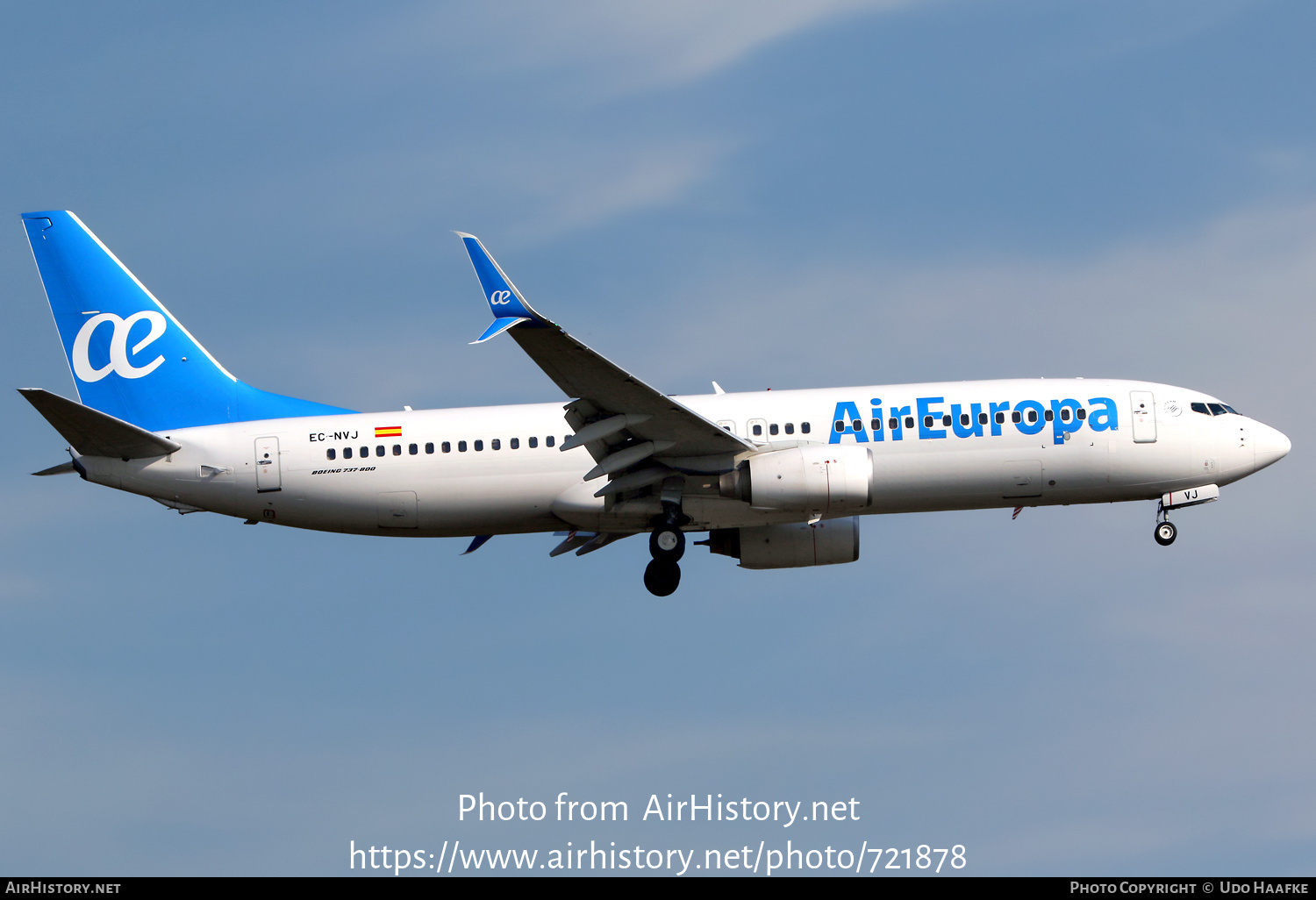 Aircraft Photo of EC-NVJ | Boeing 737-8K5 | Air Europa | AirHistory.net #721878