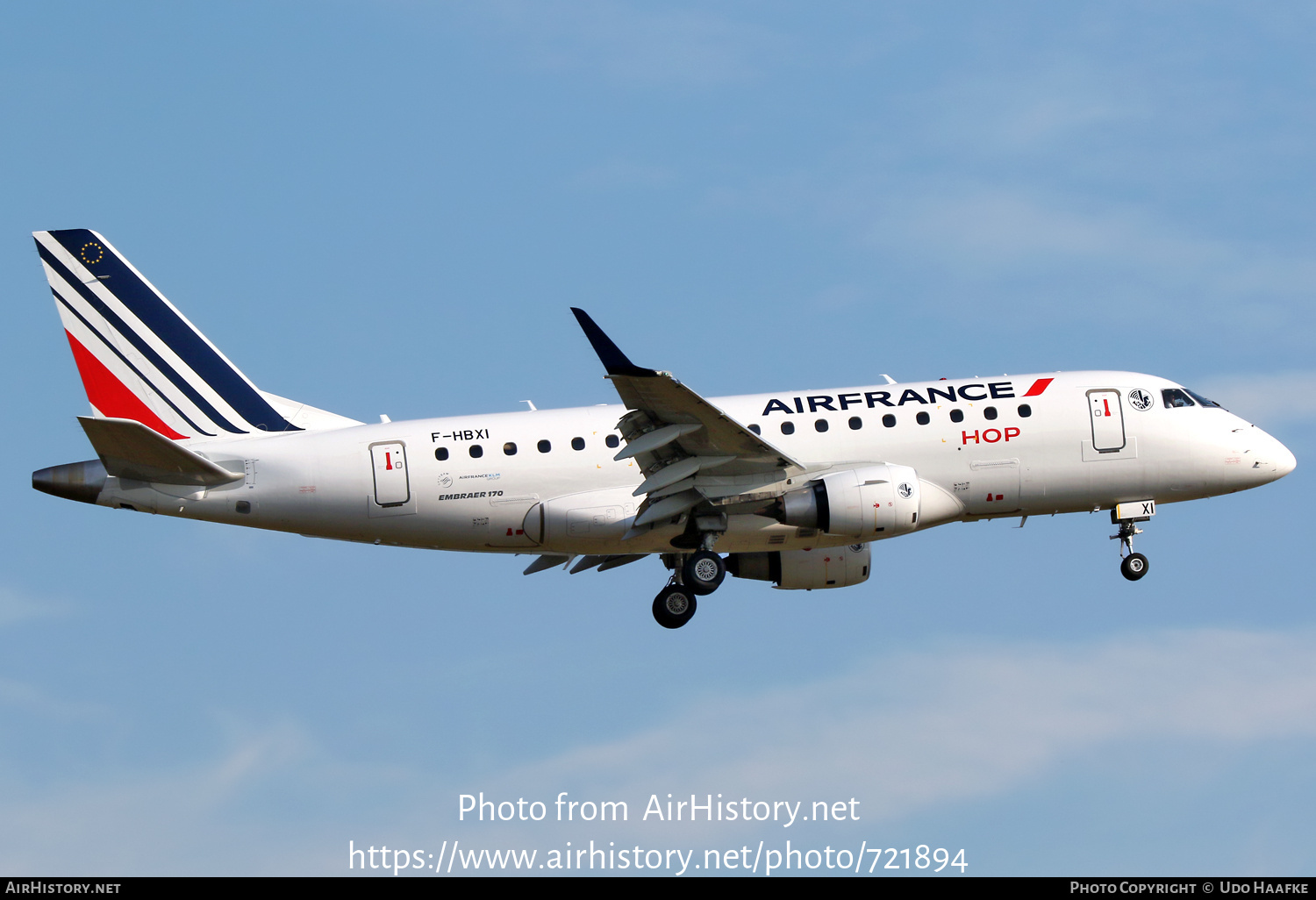 Aircraft Photo of F-HBXI | Embraer 170STD (ERJ-170-100STD) | Air France | AirHistory.net #721894