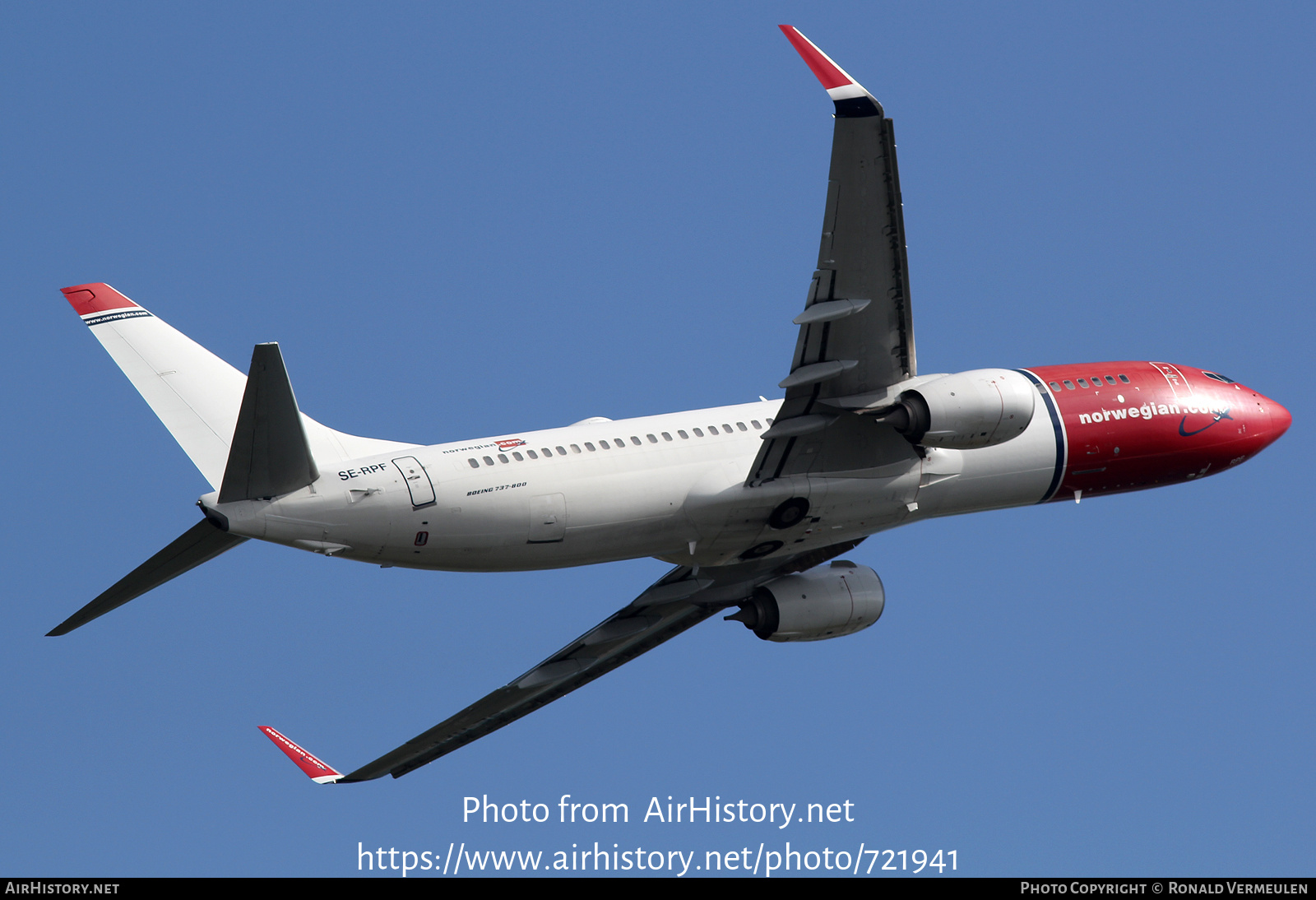 Aircraft Photo of SE-RPF | Boeing 737-8JP | Norwegian | AirHistory.net #721941