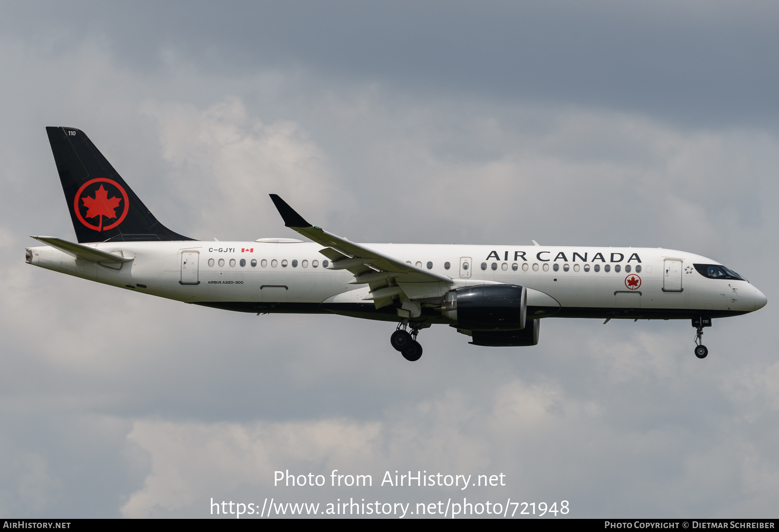 Aircraft Photo of C-GJYI | Airbus A220-371 (BD-500-1A11) | Air Canada | AirHistory.net #721948