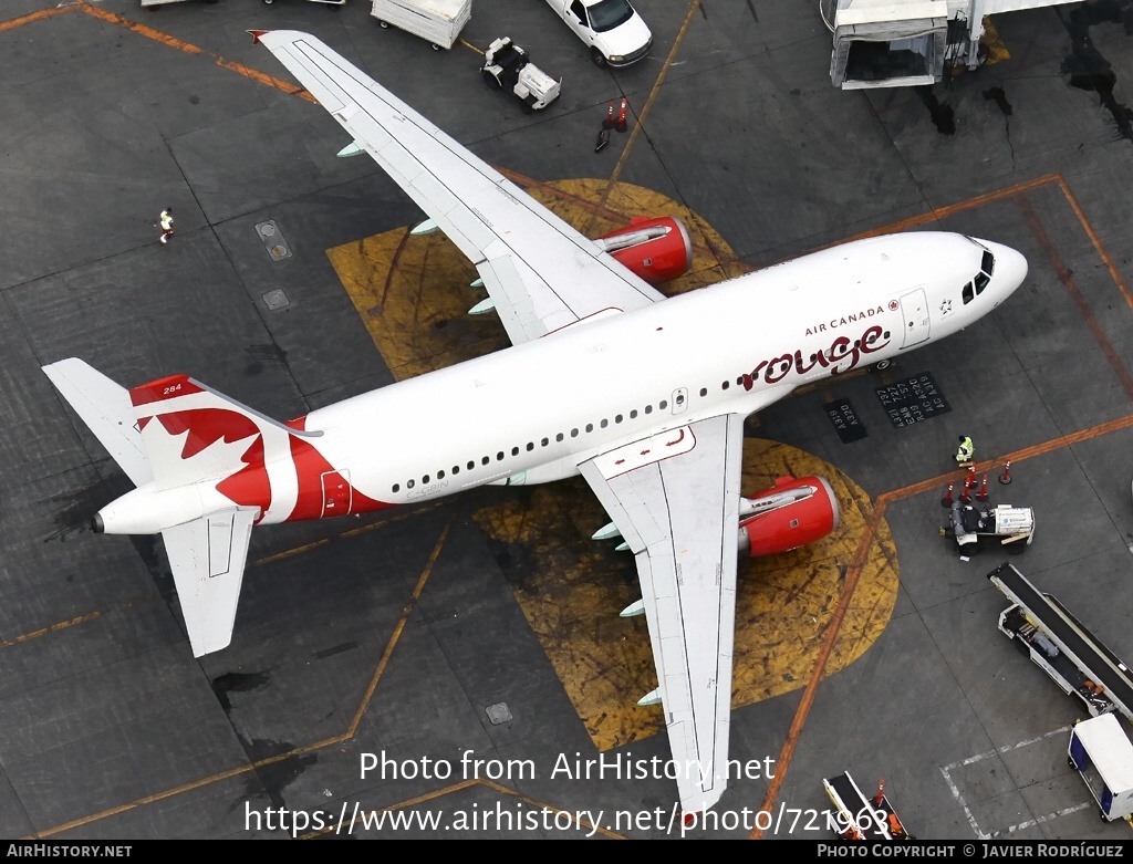 Aircraft Photo of C-GBIN | Airbus A319-114 | Air Canada Rouge | AirHistory.net #721963