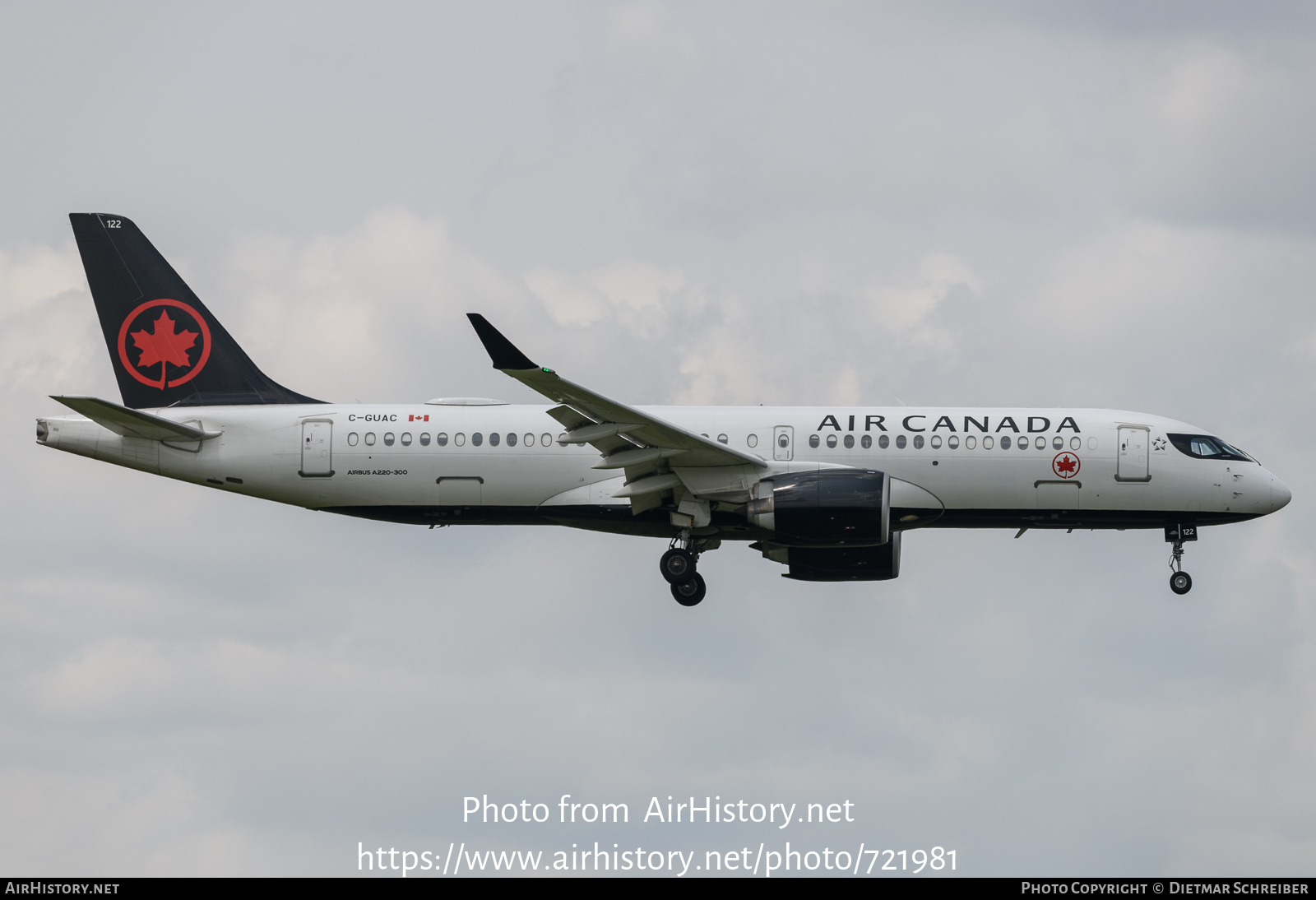 Aircraft Photo of C-GUAC | Airbus A220-371 (BD-500-1A11) | Air Canada | AirHistory.net #721981