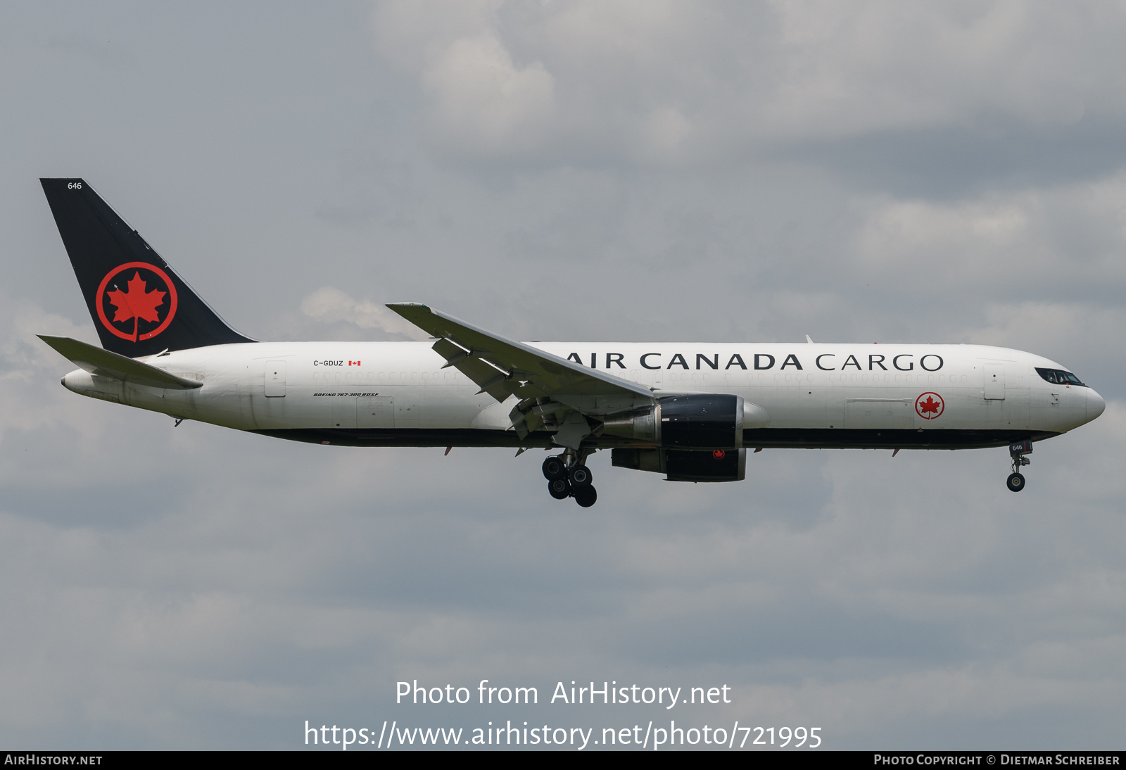 Aircraft Photo of C-GDUZ | Boeing 767-38E/ER(BDSF) | Air Canada Cargo | AirHistory.net #721995