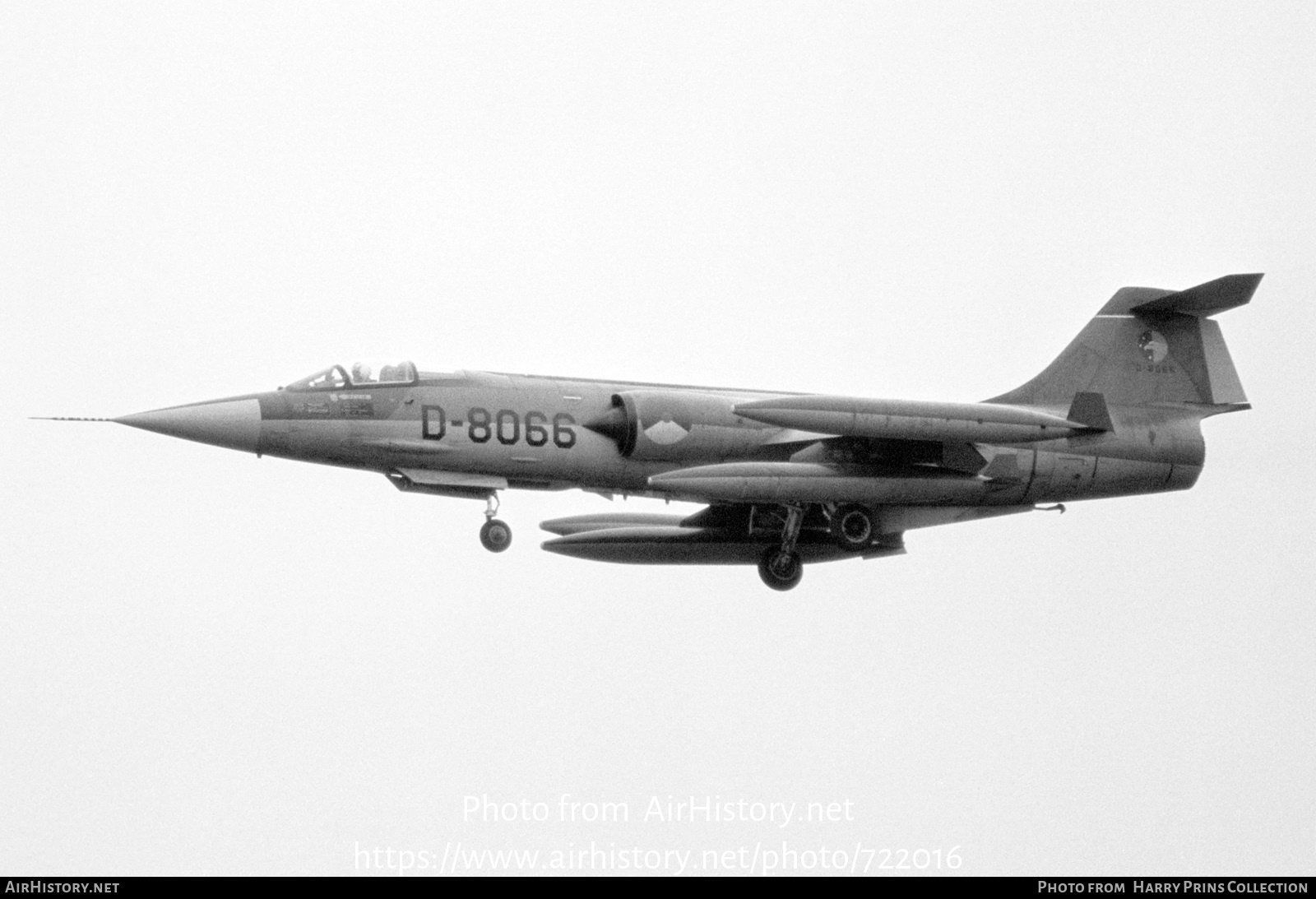 Aircraft Photo of D-8066 | Lockheed RF-104G Starfighter | Netherlands - Air Force | AirHistory.net #722016