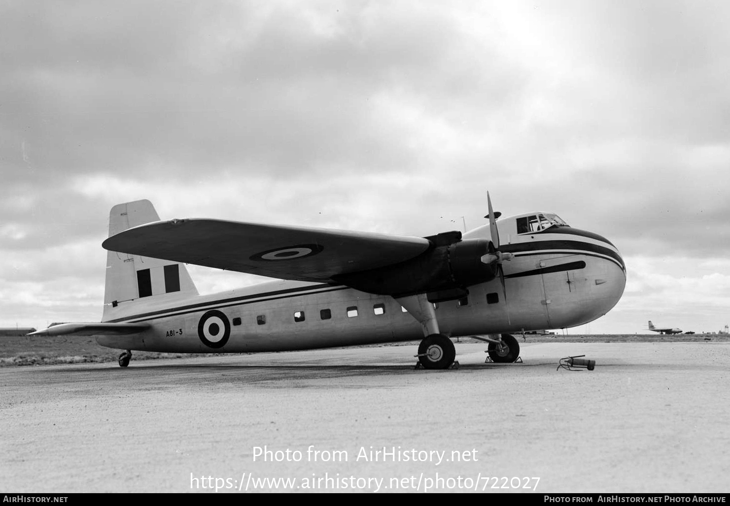 Aircraft Photo of A81-3 | Bristol 170 Freighter Mk21E | Australia - Air Force | AirHistory.net #722027