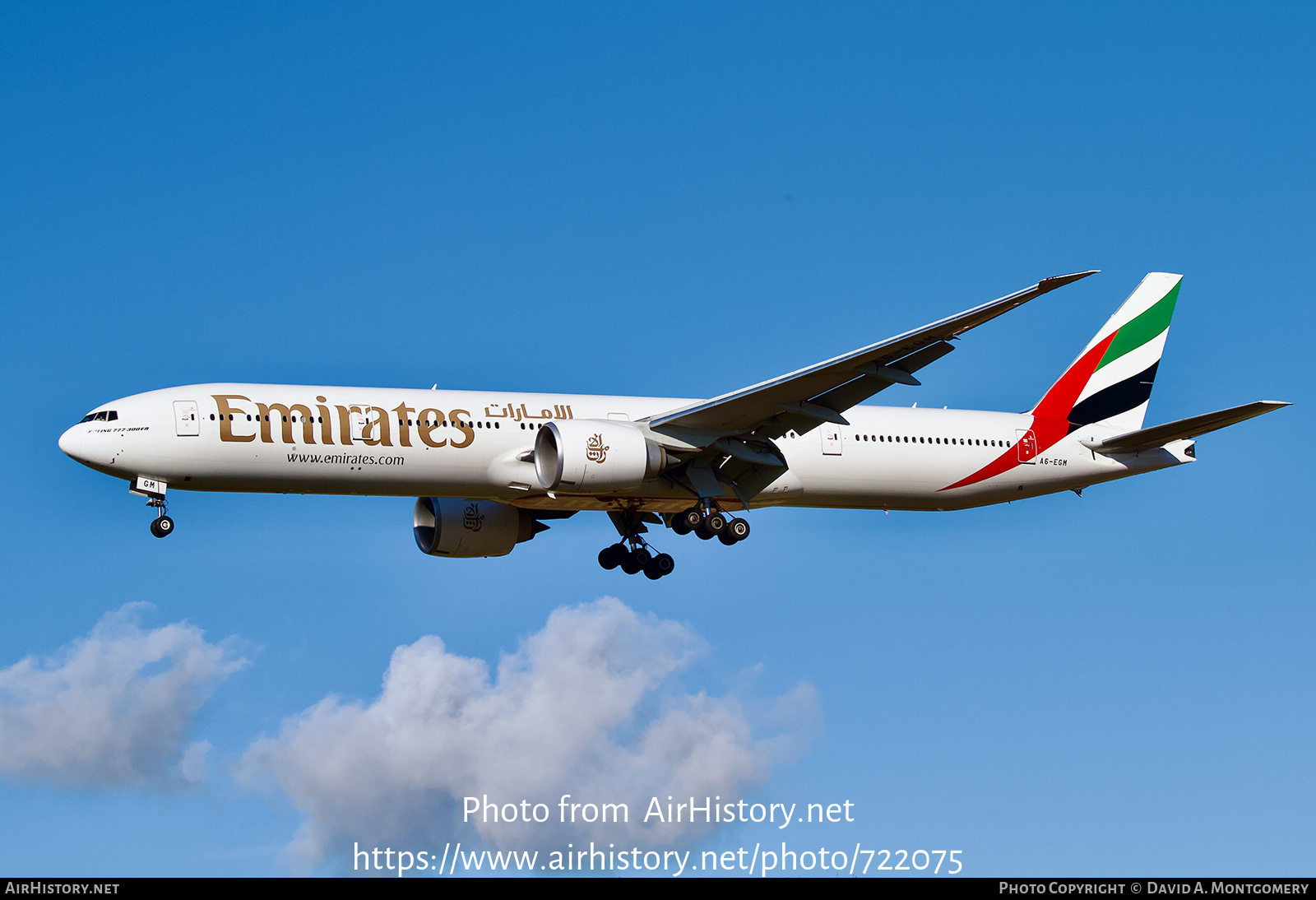 Aircraft Photo of A6-EGM | Boeing 777-31H/ER | Emirates | AirHistory.net #722075