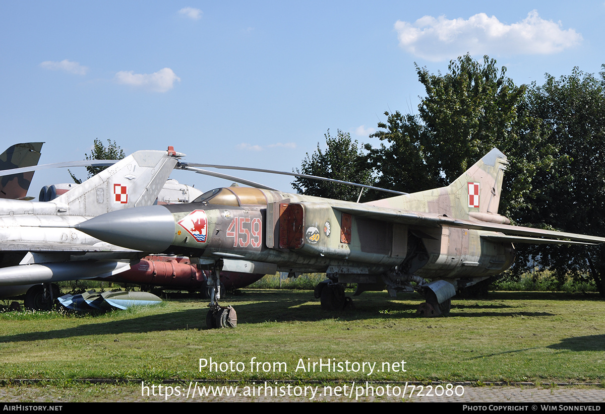 Aircraft Photo of 459 | Mikoyan-Gurevich MiG-23MF | Poland - Air Force | AirHistory.net #722080