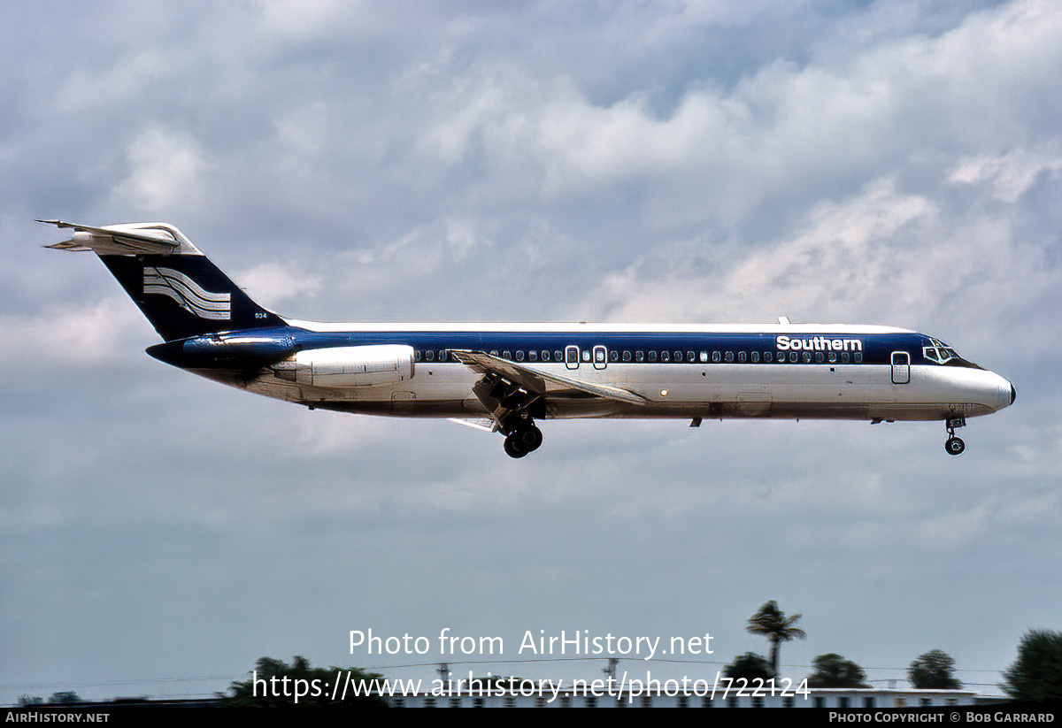 Aircraft Photo of N1335U | McDonnell Douglas DC-9-31 | Southern Airways | AirHistory.net #722124