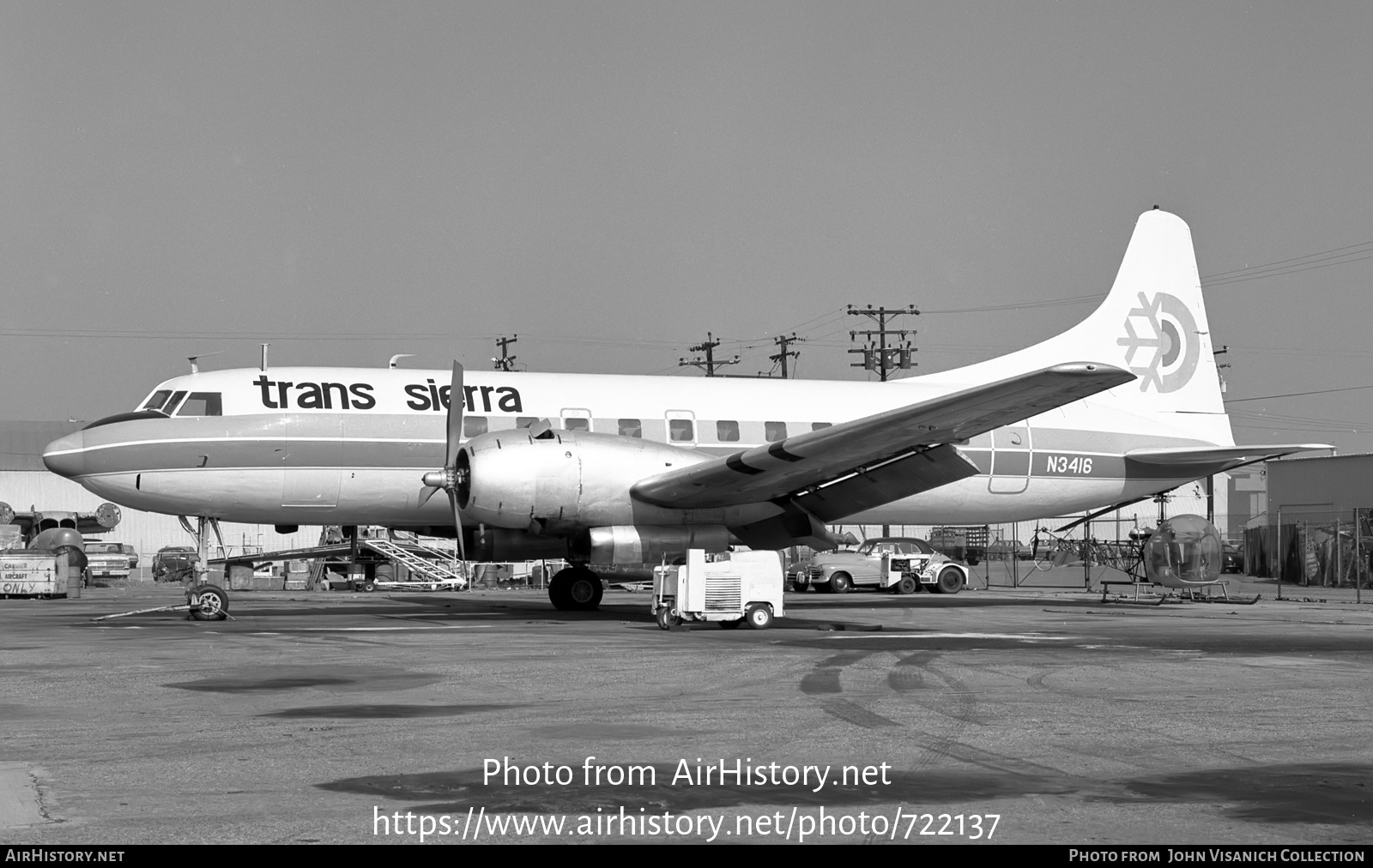 Aircraft Photo of N3416 | Convair 340-32 | Trans Sierra Airlines | AirHistory.net #722137