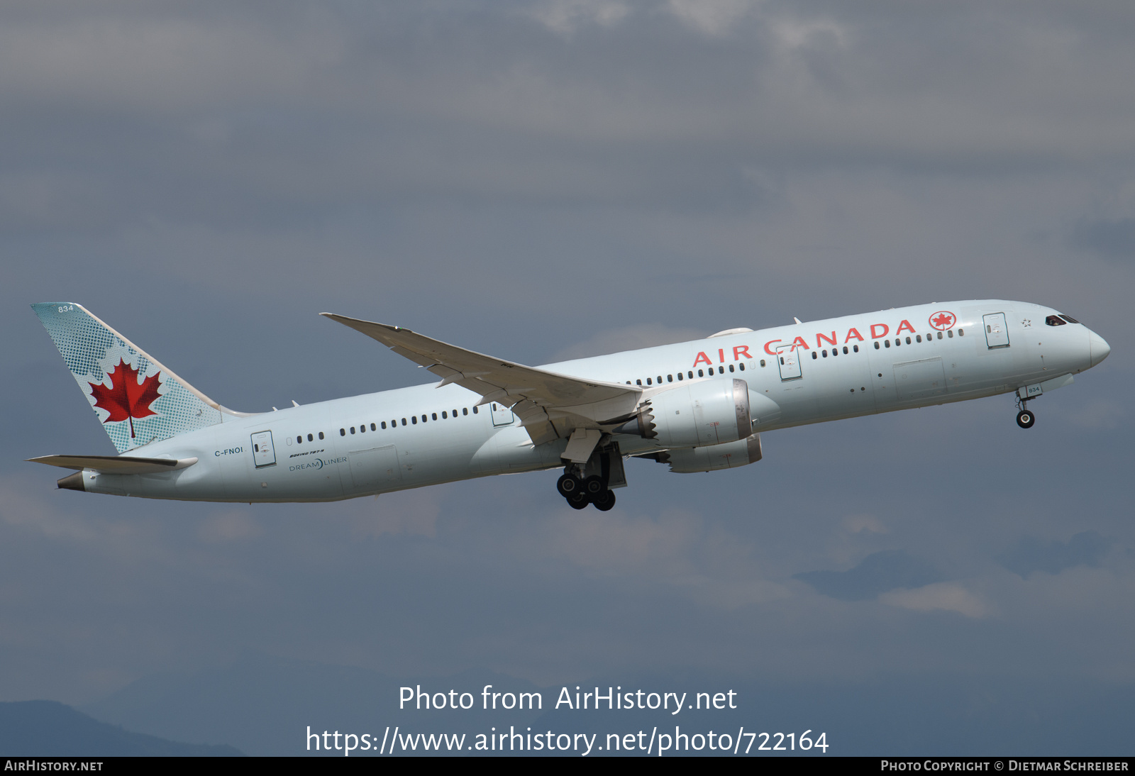 Aircraft Photo of C-FNOI | Boeing 787-9 Dreamliner | Air Canada | AirHistory.net #722164