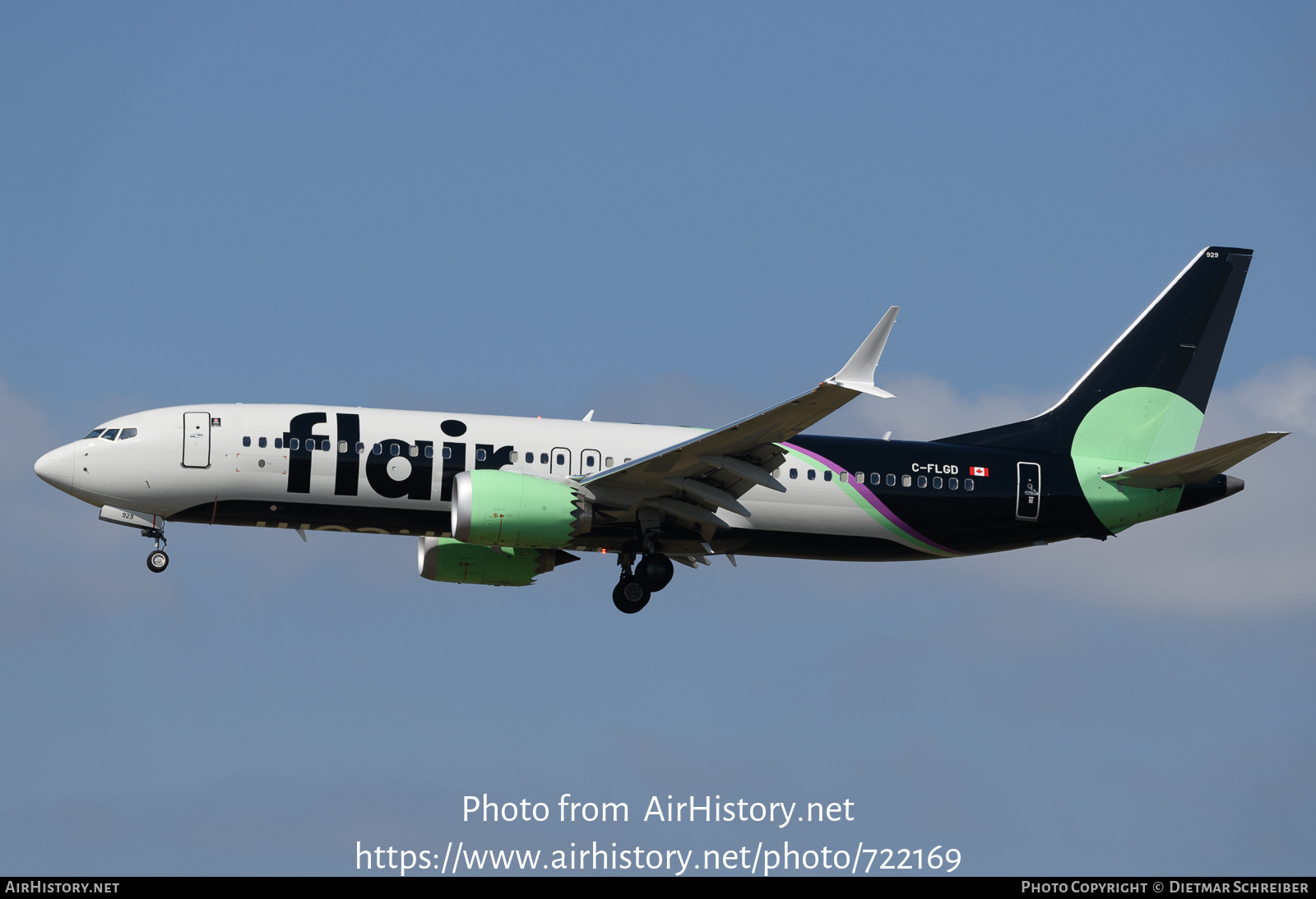 Aircraft Photo of C-FLGD | Boeing 737-8 Max 8 | Flair Airlines | AirHistory.net #722169