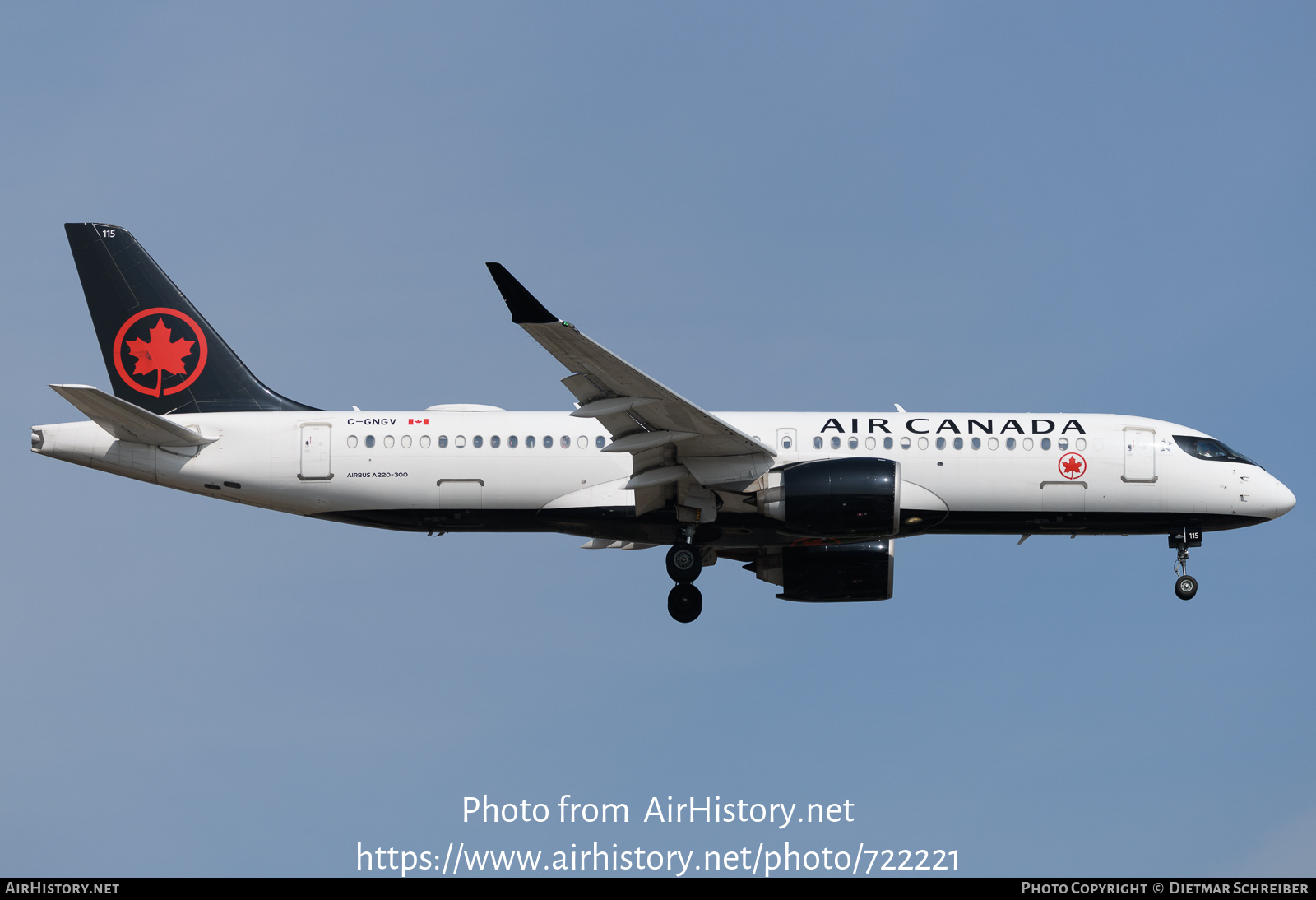 Aircraft Photo of C-GNGV | Airbus A220-371 (BD-500-1A11) | Air Canada | AirHistory.net #722221