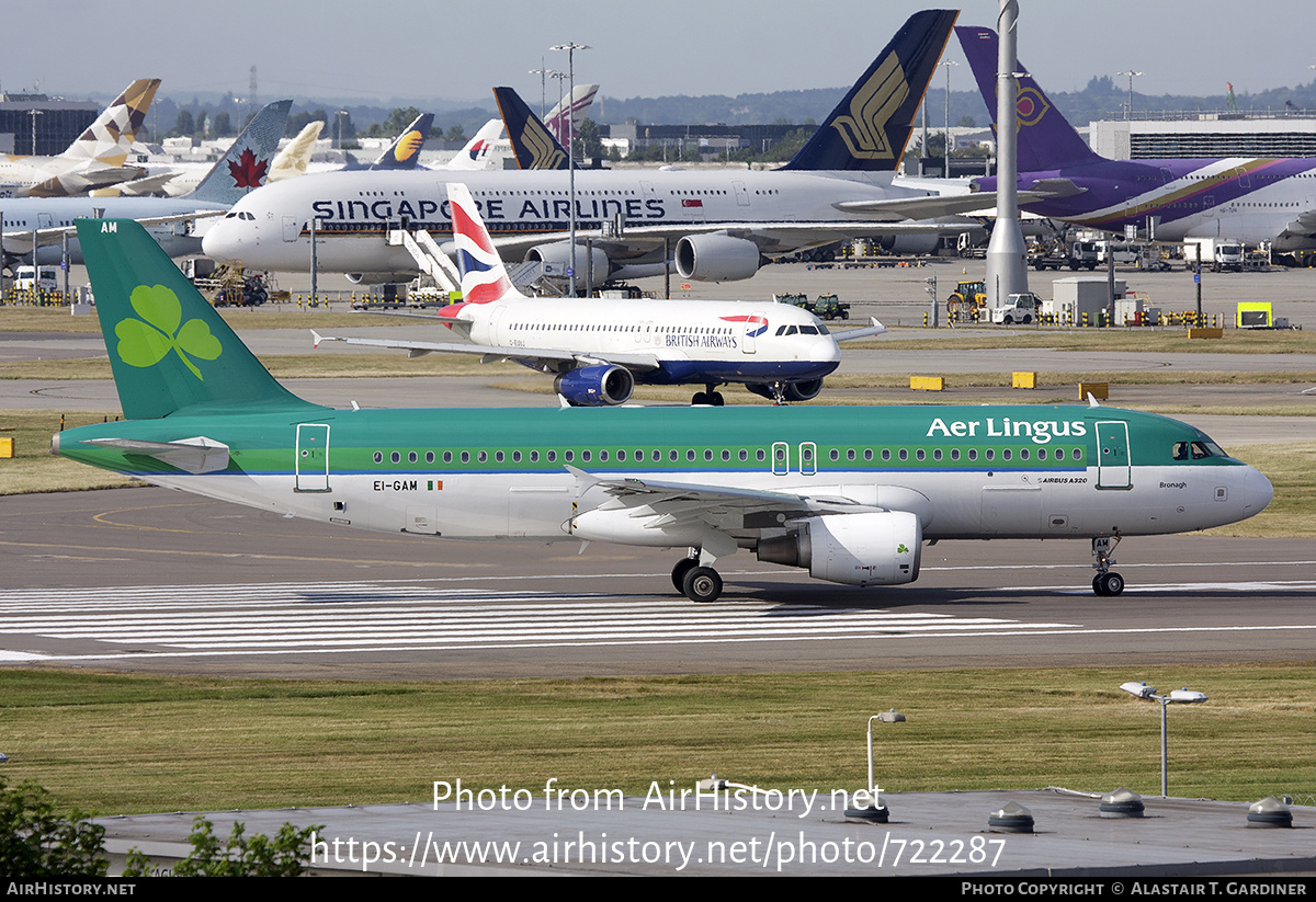 Aircraft Photo of EI-GAM | Airbus A320-214 | Aer Lingus | AirHistory.net #722287