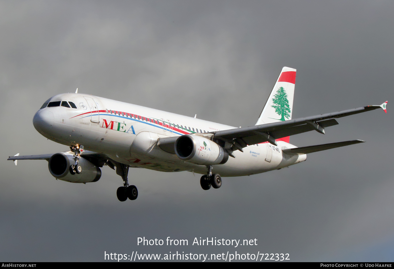 Aircraft Photo of OD-MRL | Airbus A320-232 | MEA - Middle East Airlines | AirHistory.net #722332