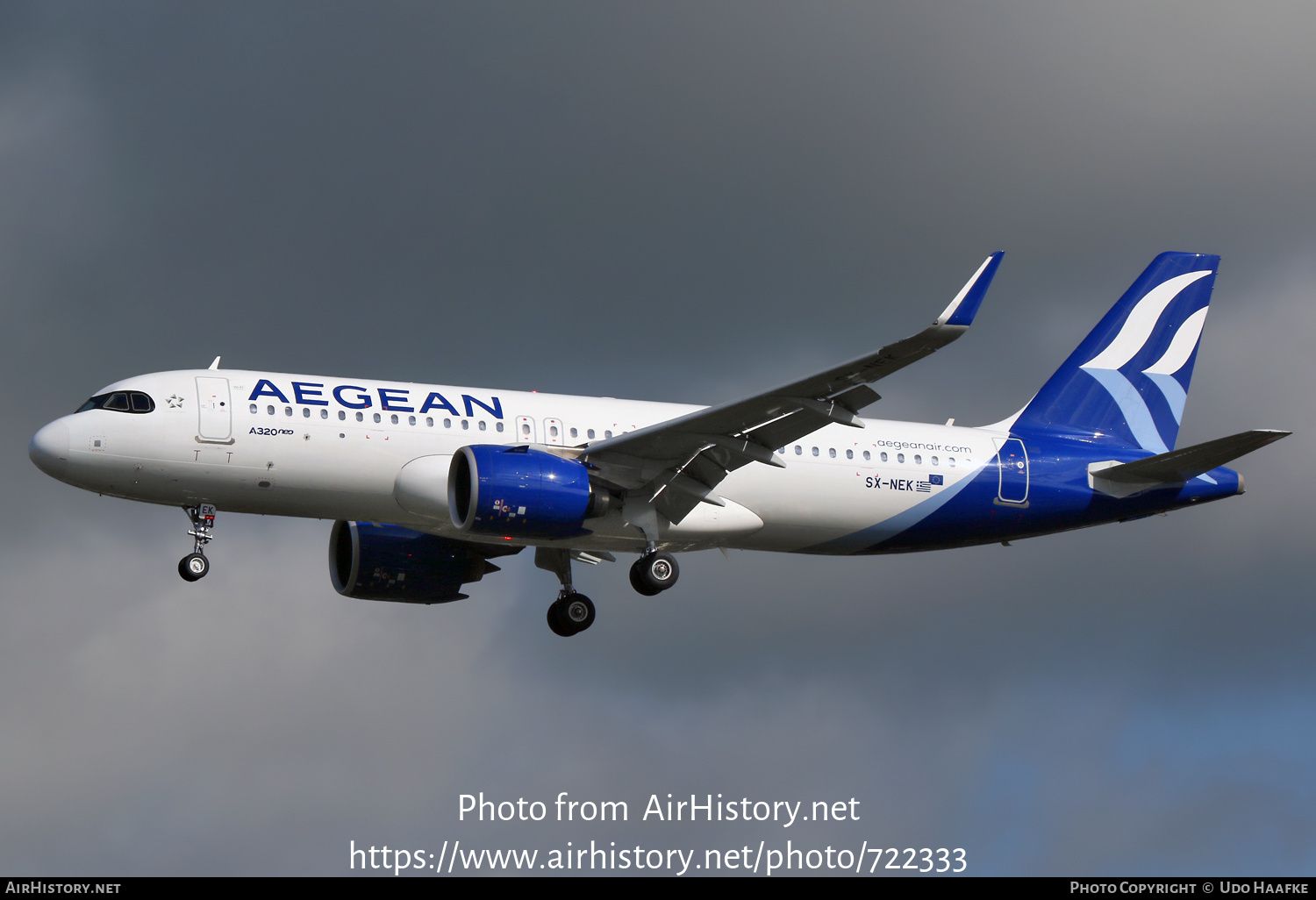 Aircraft Photo of SX-NEK | Airbus A320-271N | Aegean Airlines | AirHistory.net #722333