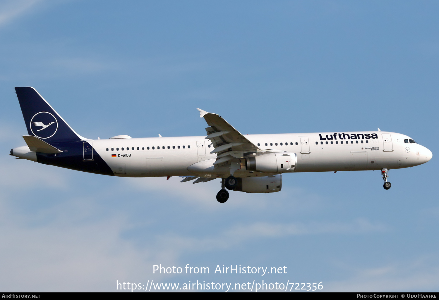 Aircraft Photo of D-AIDB | Airbus A321-231 | Lufthansa | AirHistory.net #722356