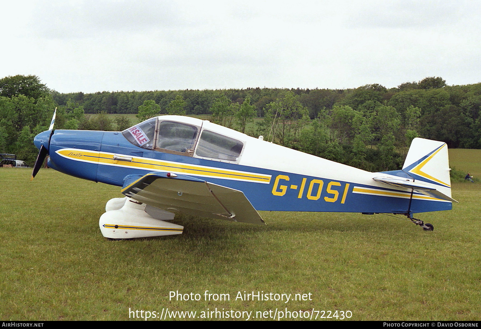 Aircraft Photo of G-IOSI | CEA DR-1051 Sicile | AirHistory.net #722430