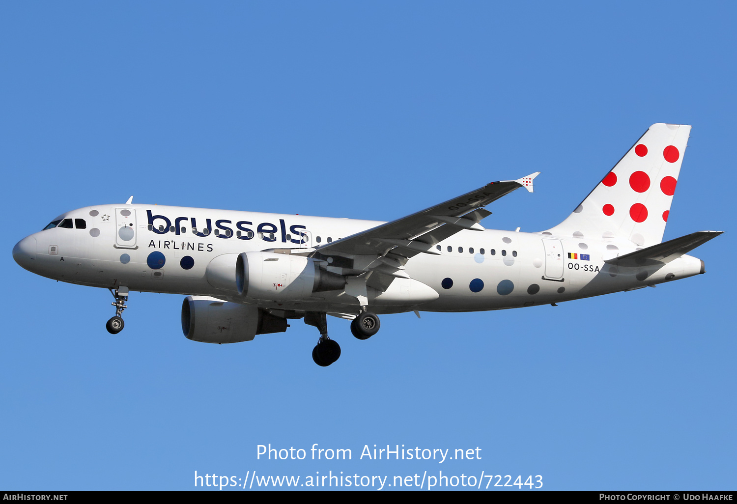 Aircraft Photo of OO-SSA | Airbus A319-111 | Brussels Airlines | AirHistory.net #722443